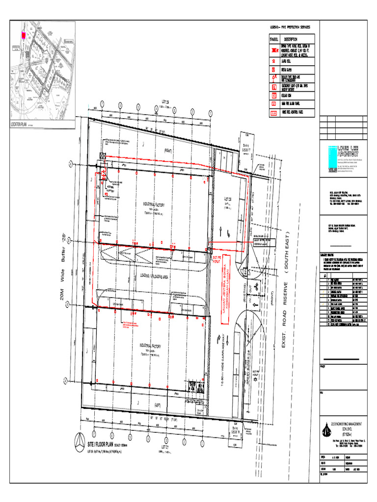 Fire Fighting Layout Plan for Factory | PDF | Fires | Firefighting