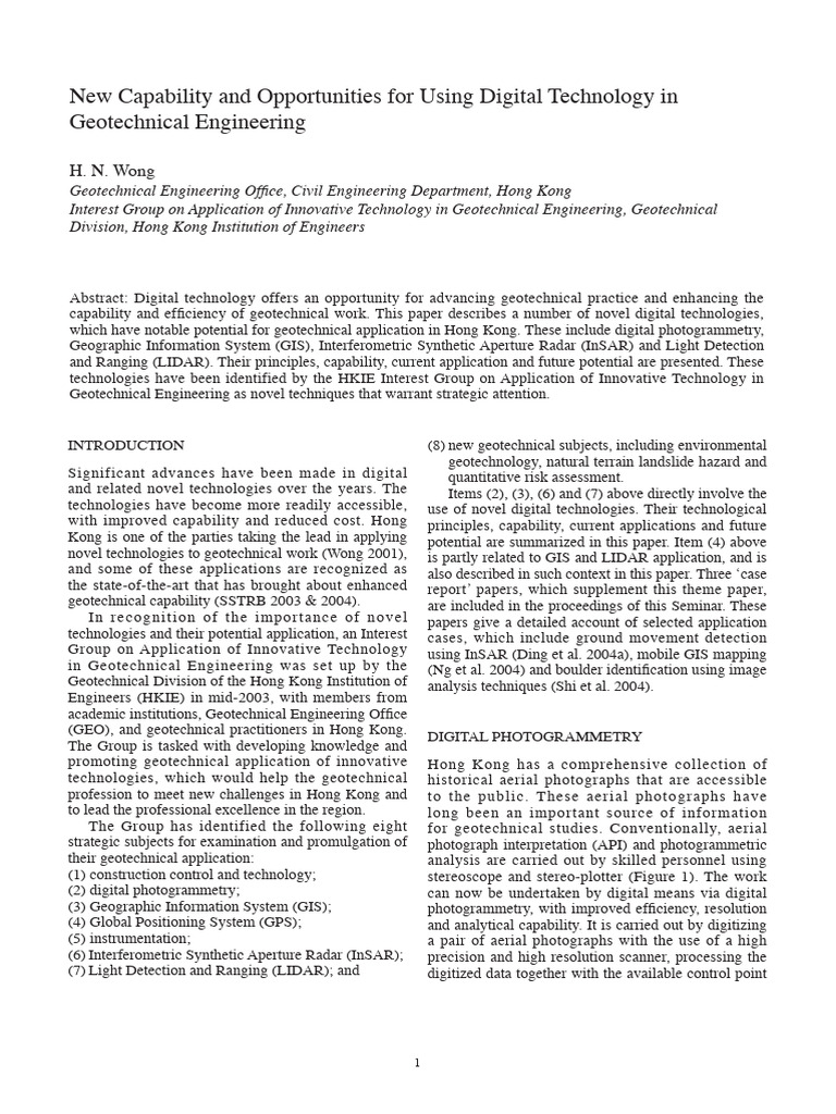 Wong (2004) - New Capability and Opportunities For Using Digital ...
