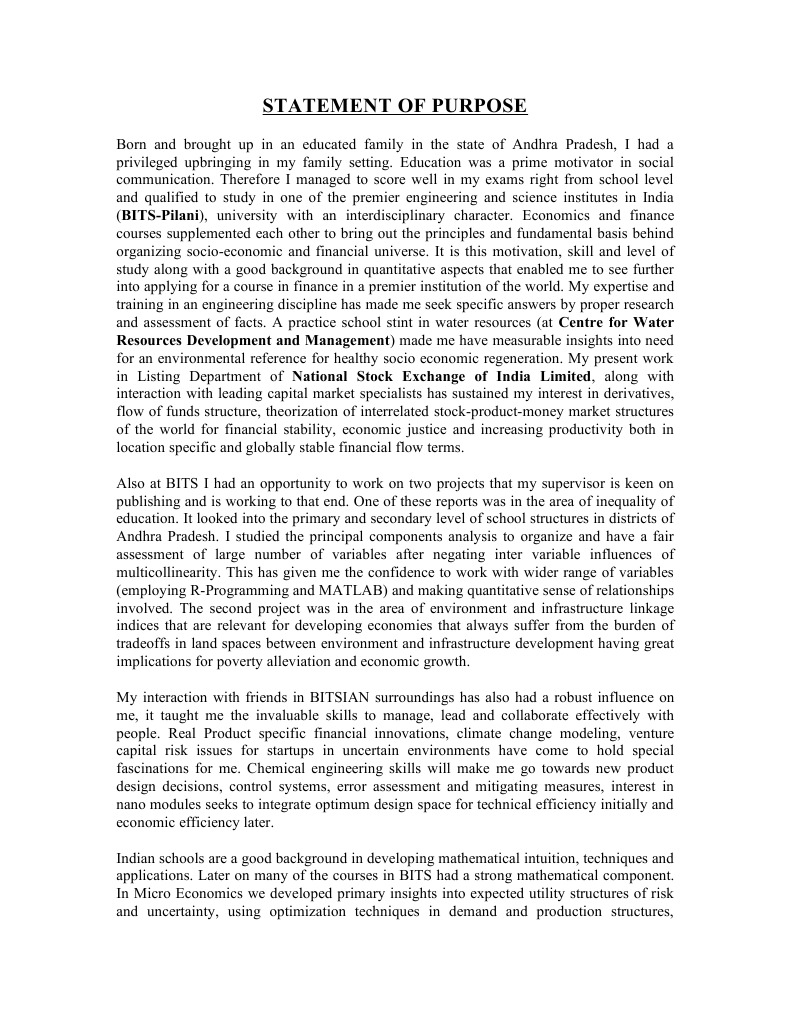 Personal statement 101 picture