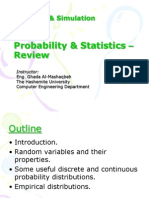 Probability & Statistics - Review: Modeling & Simulation