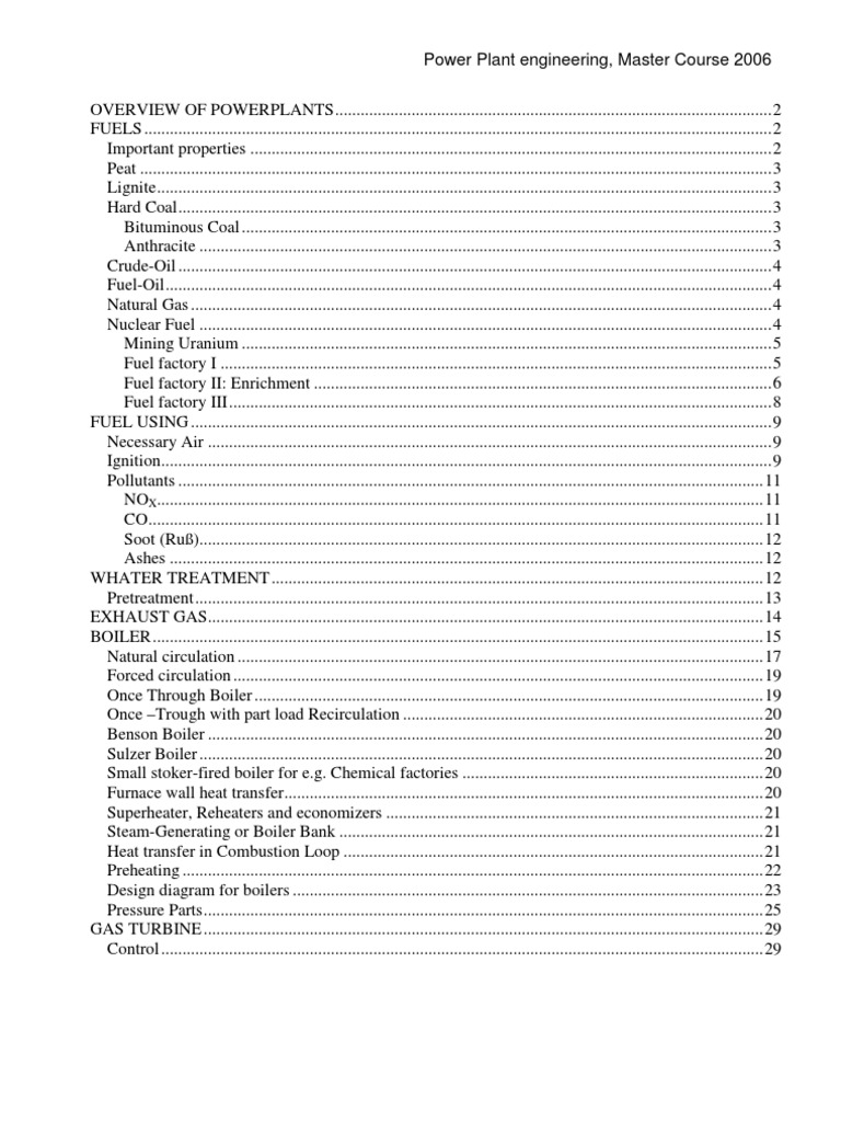 Power Plants | PDF | Boiler | Combustion