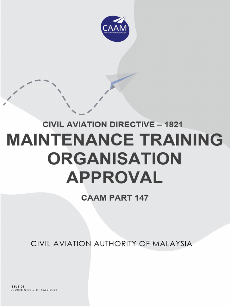 CAAM Part 147 Maintenance Training Directive | PDF | Audit