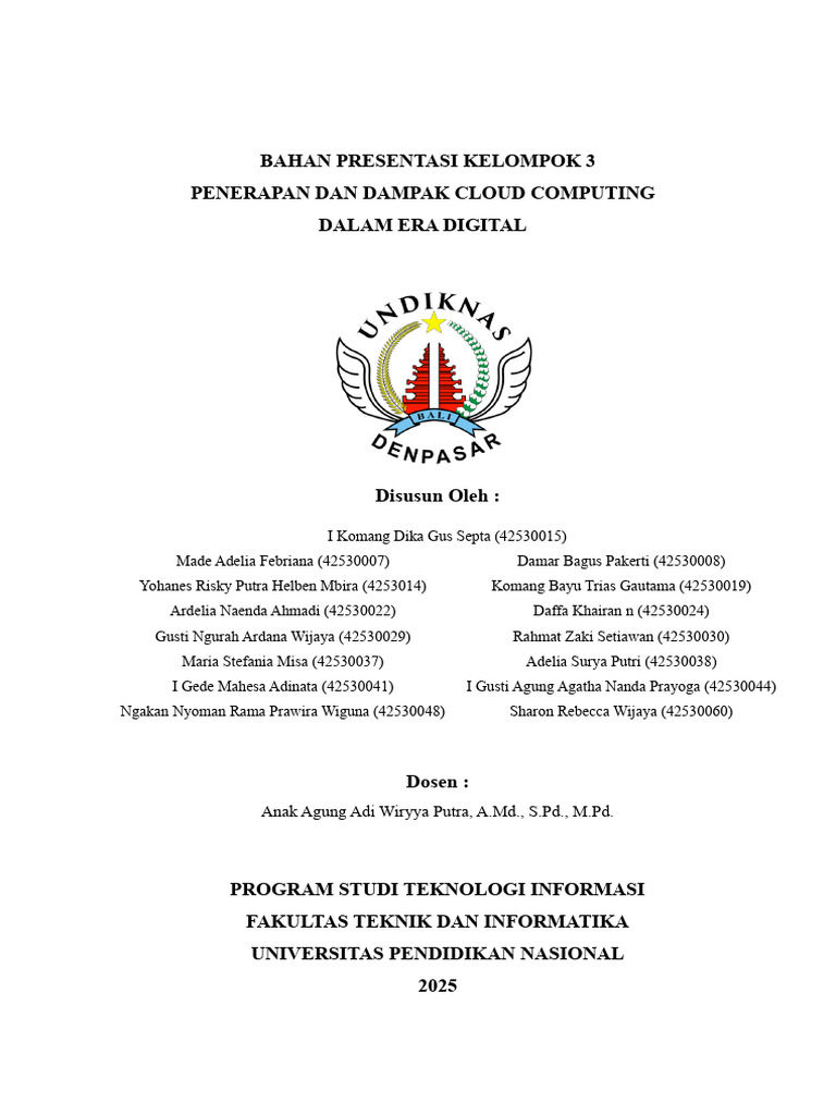 Dampak Cloud Computing Era Digital | PDF