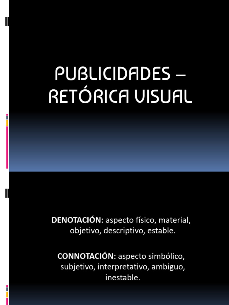 Retórica+Visual+ +publicidades | PDF | Metáfora | Concepto