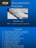 Download Good Documentation Practices by Sophia SN93212429 doc pdf