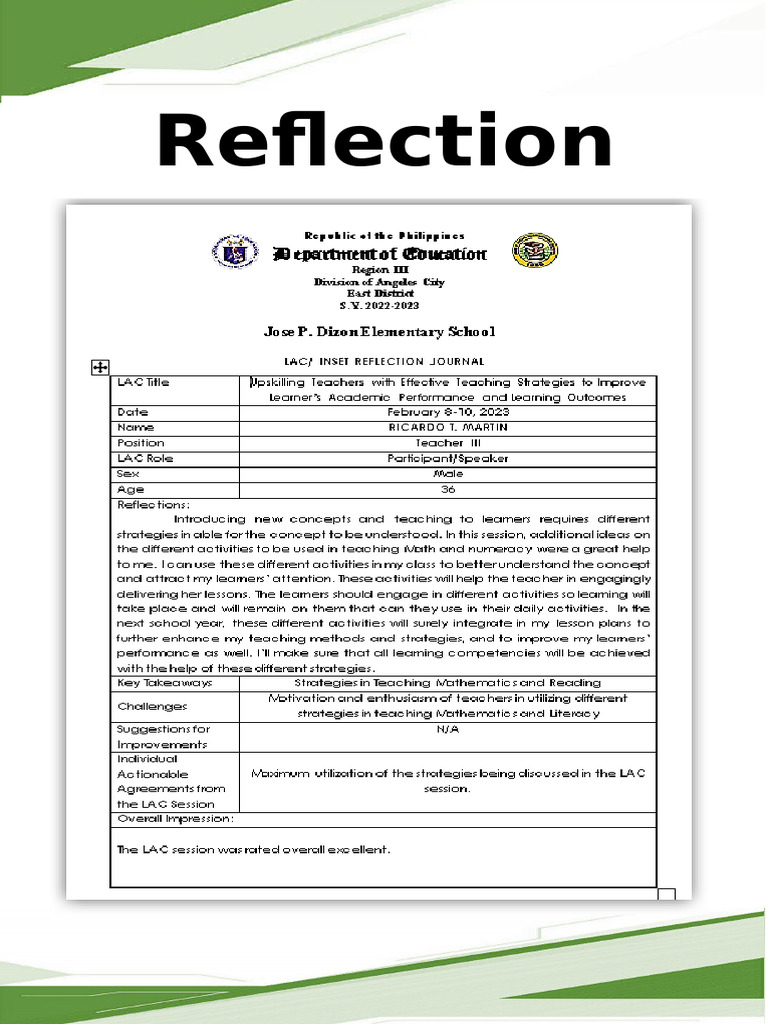 4.4.2 Reflection Notes | PDF