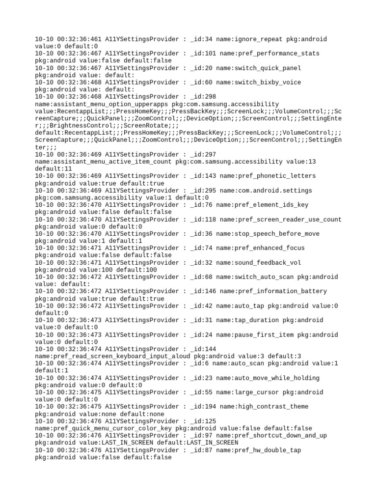 Android A11Y Settings Configuration | PDF | Software | Consumer Electronics