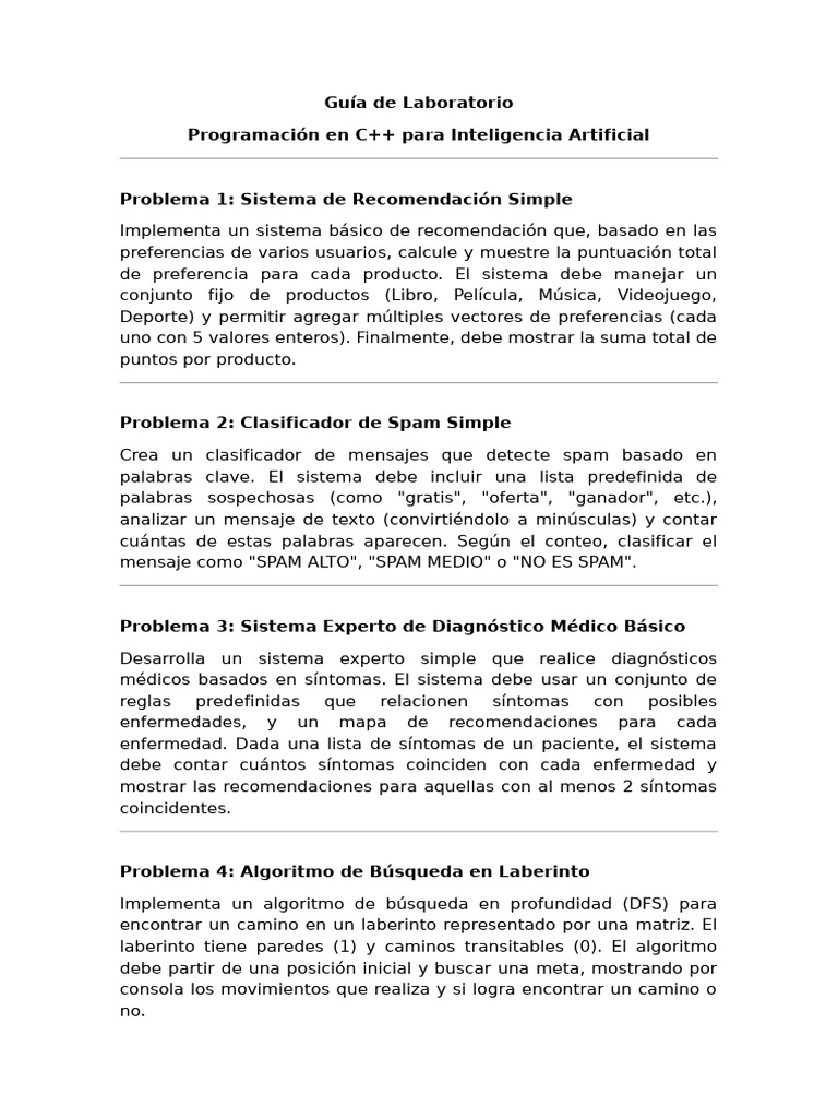 Proyectos C++ para IA y Aprendizaje Automático | PDF | Algoritmos ...