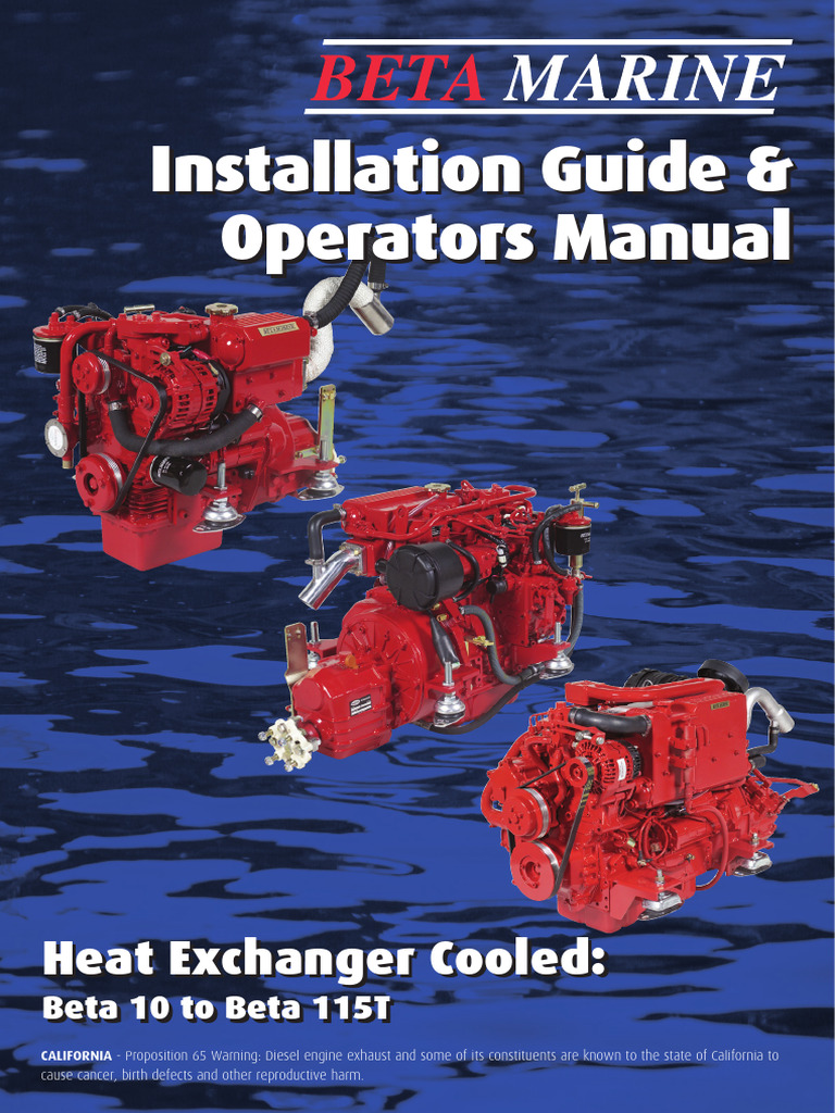 Beta Marine Operators Manual | PDF | Diesel Engine | Engines