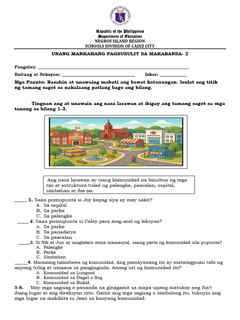 Quarter 1 - Makabansa g2 PDF | PDF