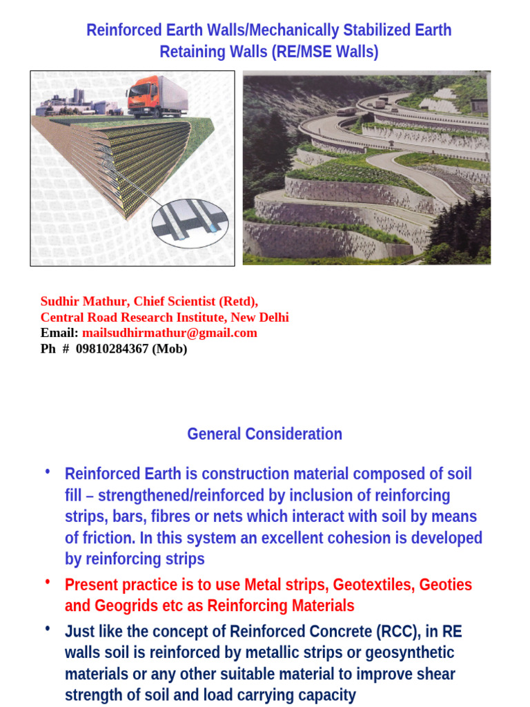Reinforced Earth Walls Design Guide | PDF | Concrete | Civil Engineering