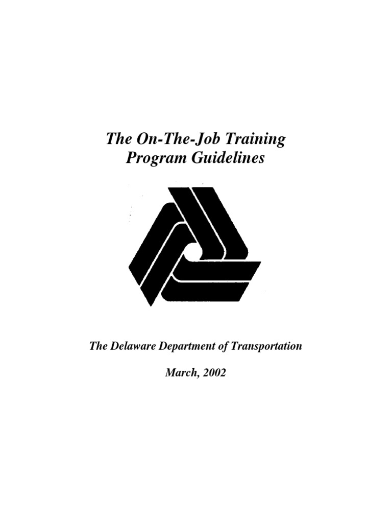 Delaware OJT Program Guidelines | PDF | Employment | Recruitment