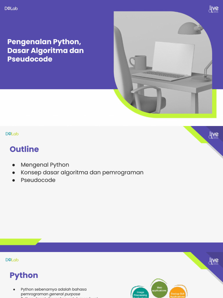 Pengenalan Python dan Algoritma Dasar | PDF