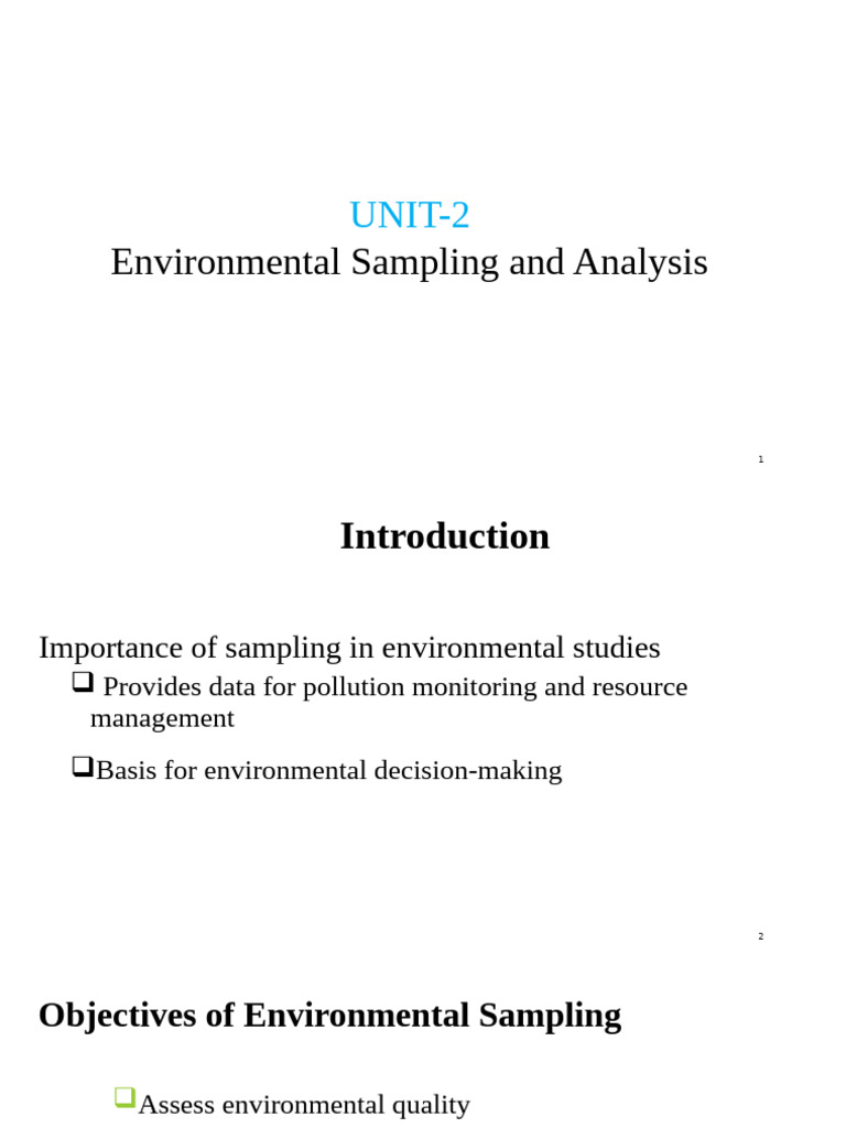 Environmental Sampling Techniques Guide | PDF | Sampling (Statistics ...