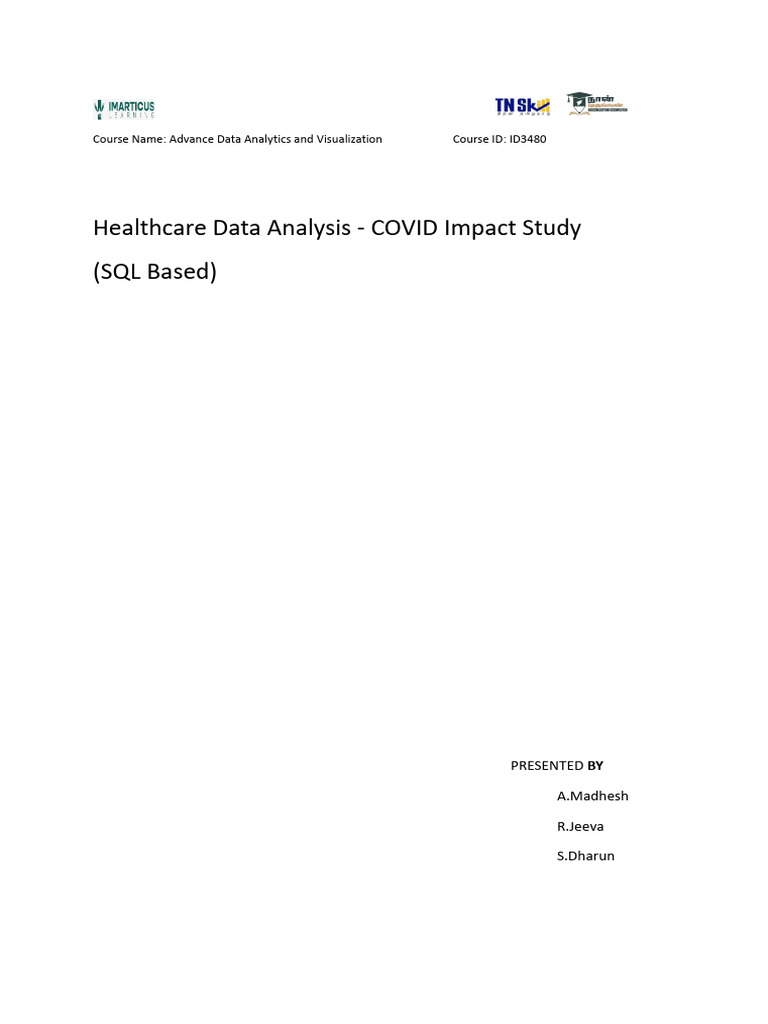 COVID Impact on Healthcare Data Analysis | PDF