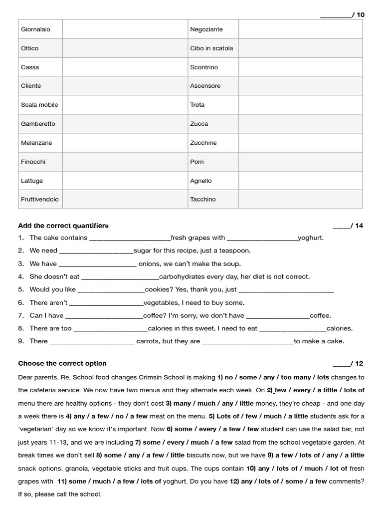 Quantifiers and Food Idioms Exercises | PDF | Chess Openings | Chess
