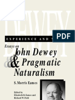 Experience and Value - Essays On John Dew - Elizabeth Ramsden Eames - Richard W. Fiel