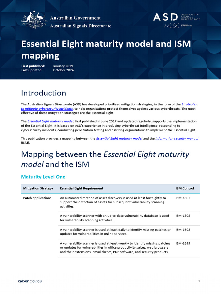 Essential Eight Maturity Model Overview | PDF | World Wide Web ...