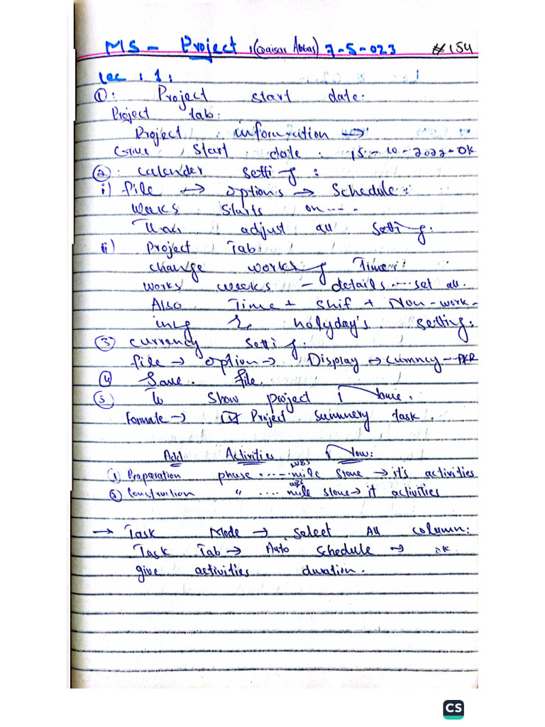 Ms Project | PDF
