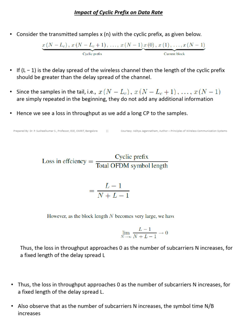 Cyclic Prefix Effects on OFDM Data Rate | PDF | Orthogonal Frequency ...