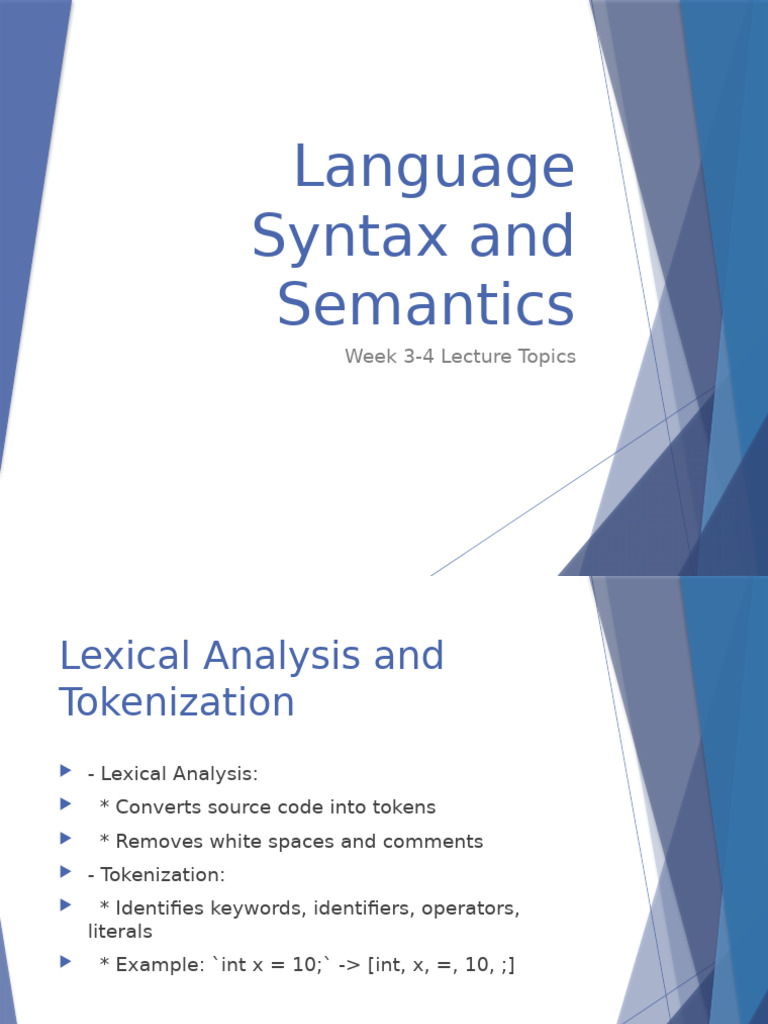 Programming Languages Week 3 4 | PDF