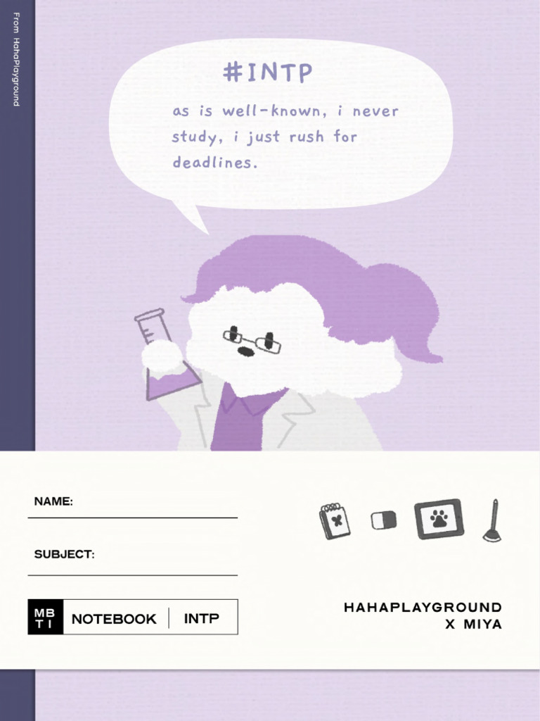INTP｜MBTI学习笔记本©HahaPlayground | PDF