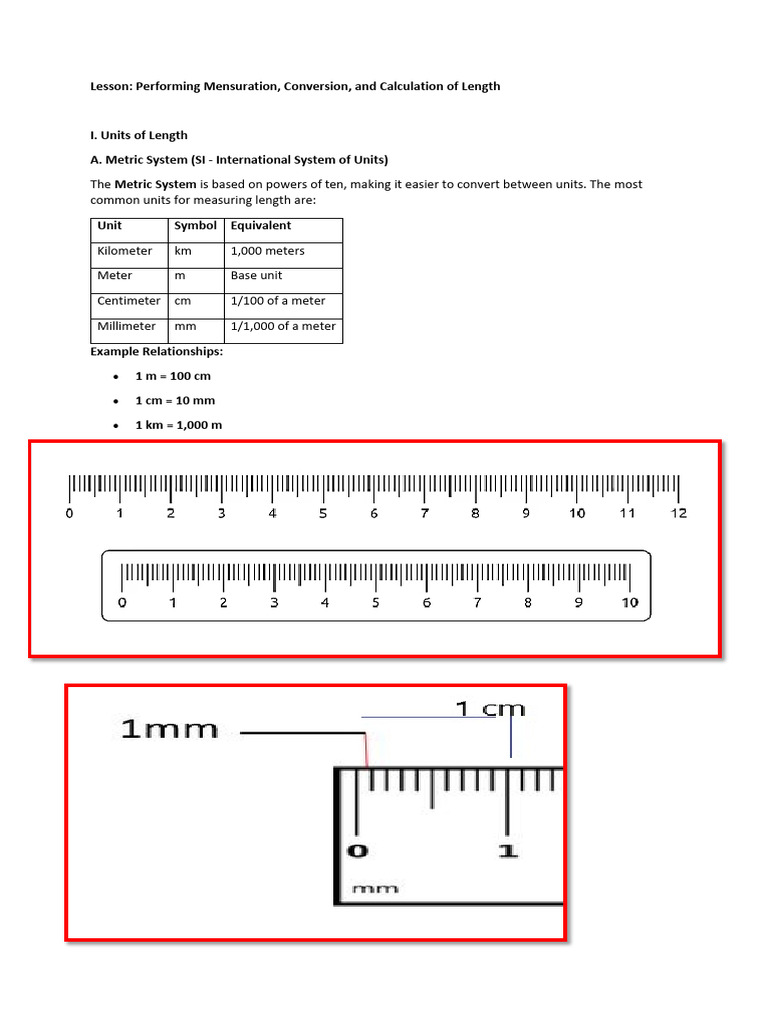 Length Conversion and Calculation Guide | PDF
