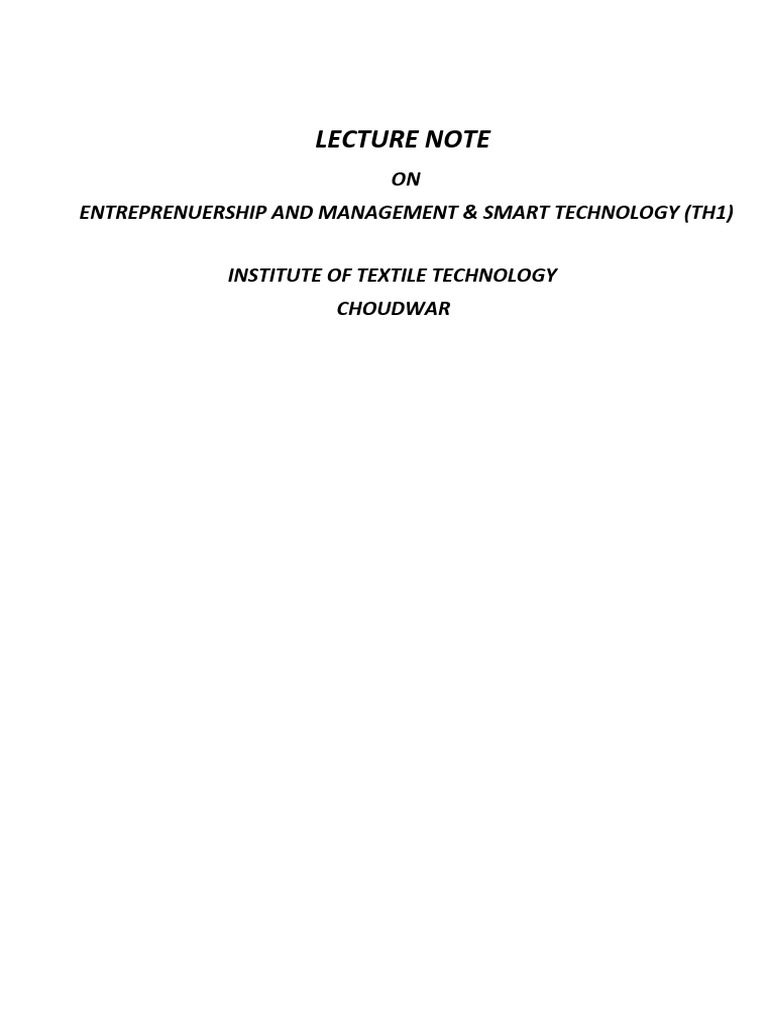 Entrepreneurship and Management Insights | PDF | Entrepreneurship ...