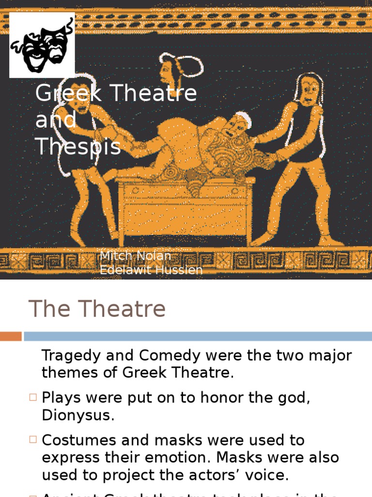Greek Theatre and Thespis: Click To Edit Master Subtitle Style | PDF ...