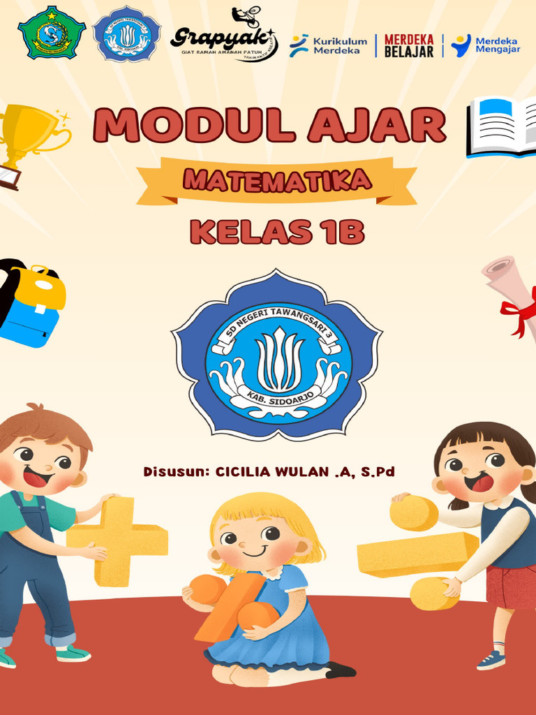 Modul Ajar Matematika Kelas 1 SD | PDF
