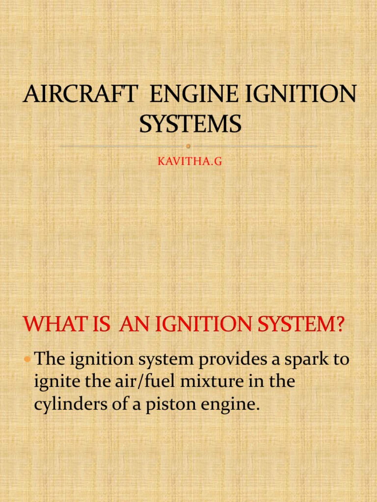 Aircraft Ignition Systems Final PDF Ignition System Engines