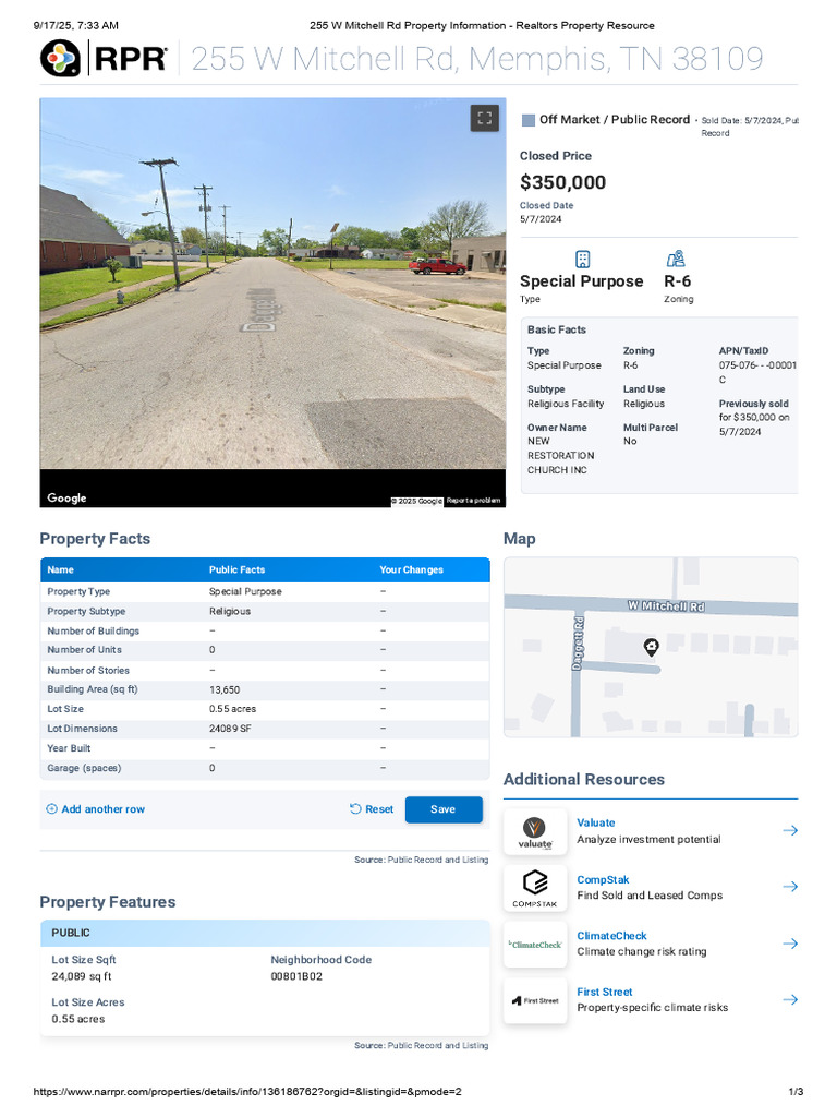255 W Mitchell RD Property Information - Realtors Property Resource ...