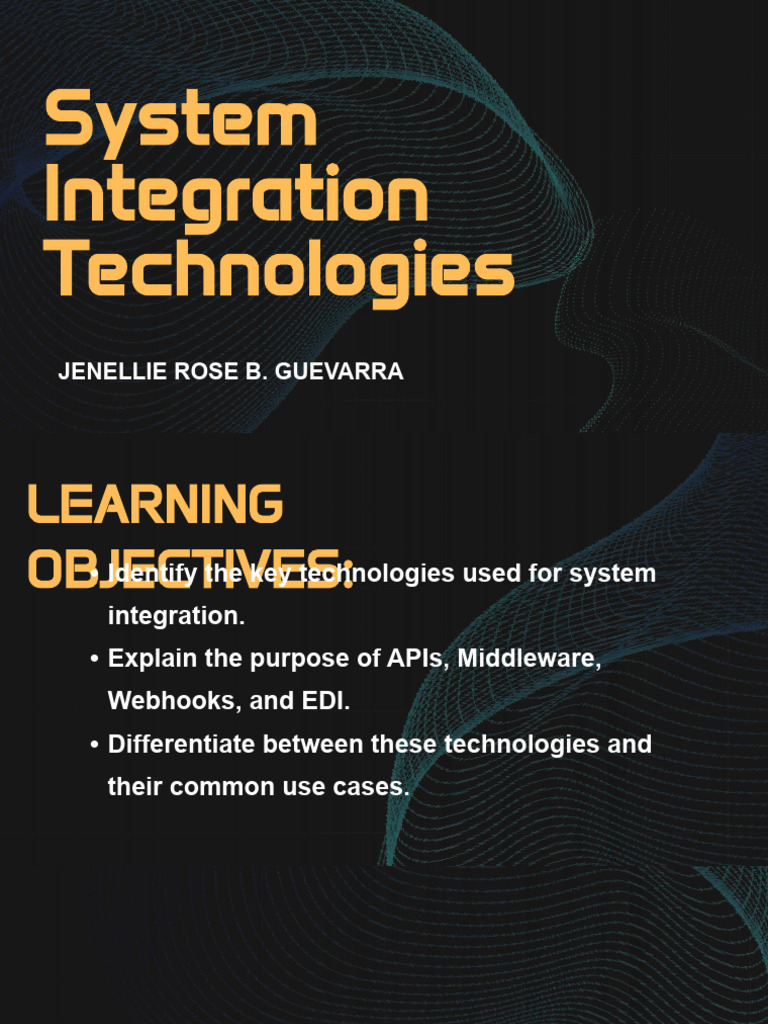 System Integration Technologies | PDF | Electronic Data Interchange ...