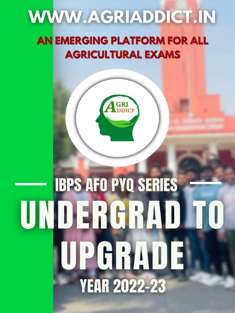 IBPS AFO Mains 2022 Solved Paper | PDF | Soil | Rice