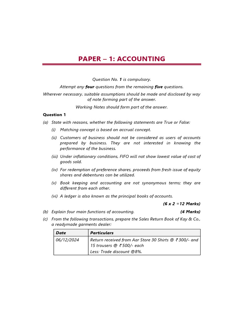Accounting Exam Paper: Key Concepts & Tasks | PDF | Balance Sheet | Banks