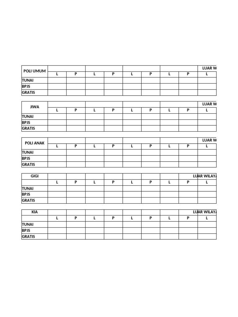Format Rekap Pasien | PDF