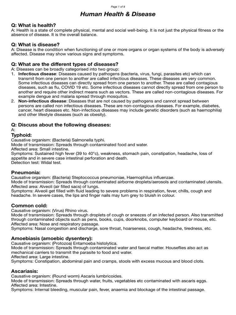 Human Health and Disease | PDF | Immune System | Antibody