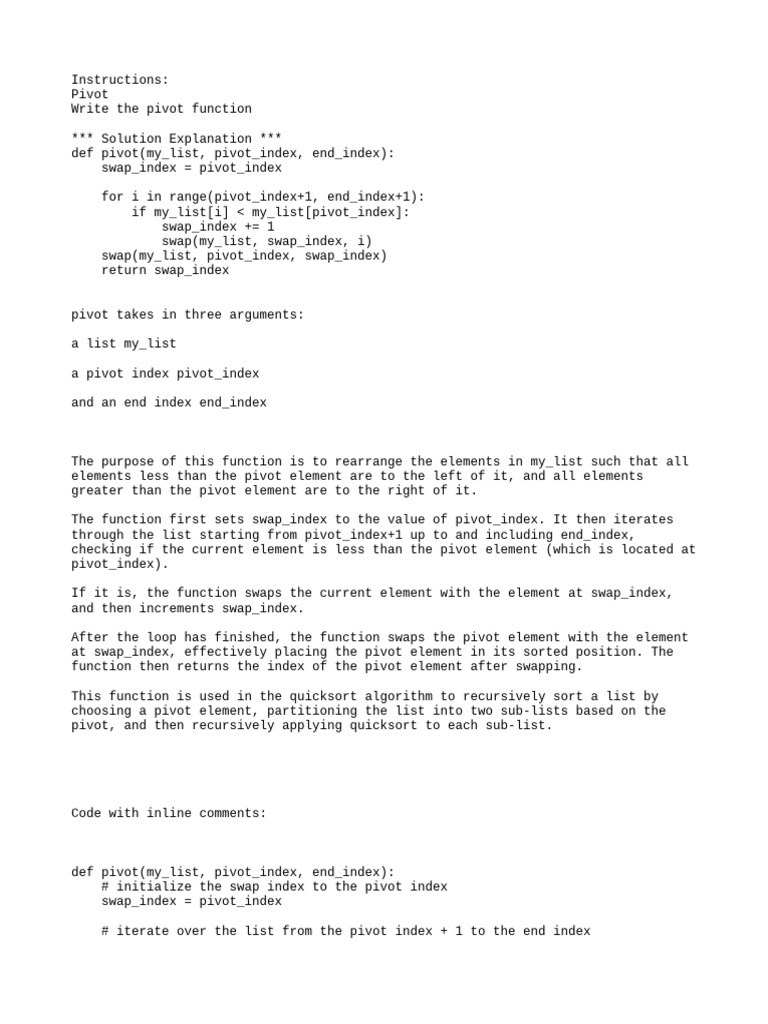 Python Pivot Function Explained | PDF