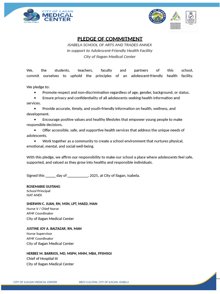 Commitment to Adolescent Health Care | PDF | Breastfeeding | Infants
