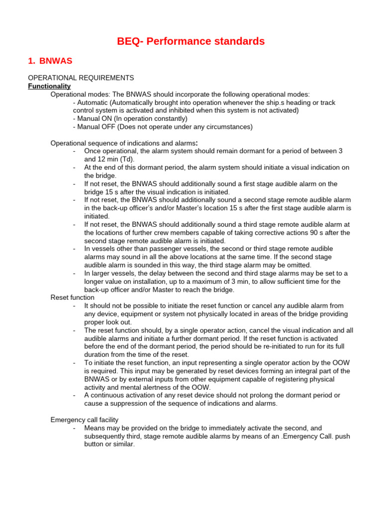 BNWAS and LRIT Performance Standards | PDF | Global Positioning System ...