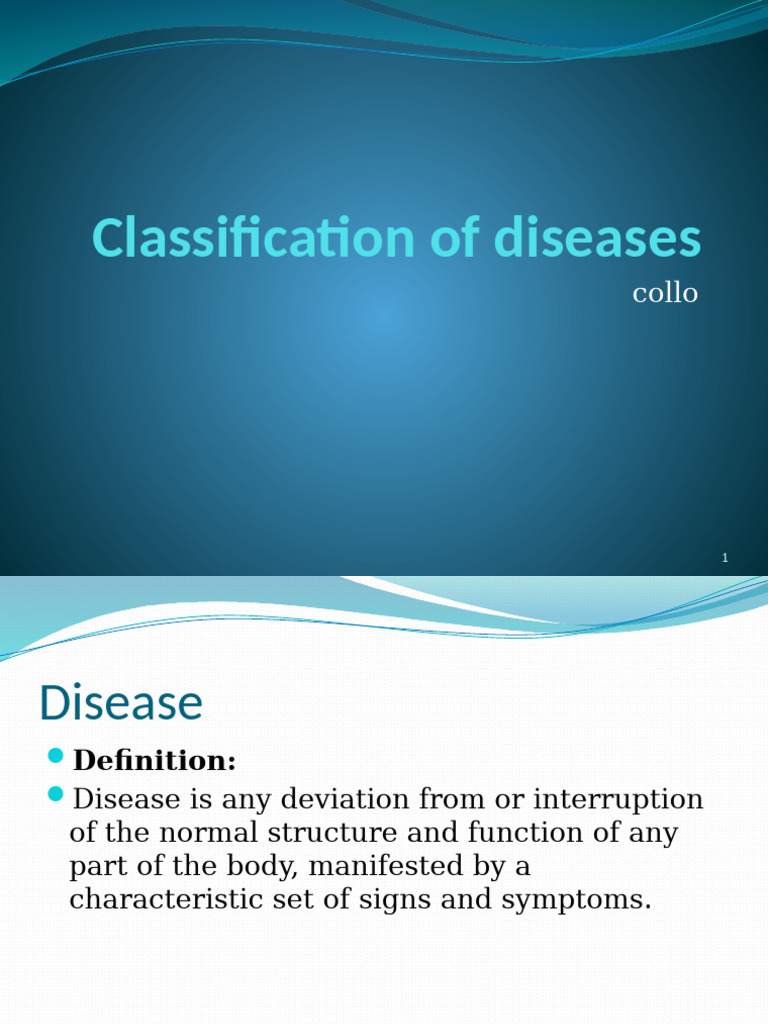 2.classification of Diseases and Inflammation-1 | PDF | Healing ...