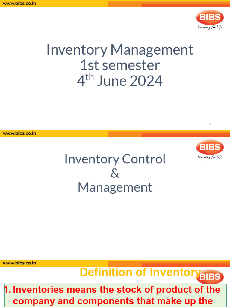 Inventory Management Strategies Explained | PDF | Inventory | Economies