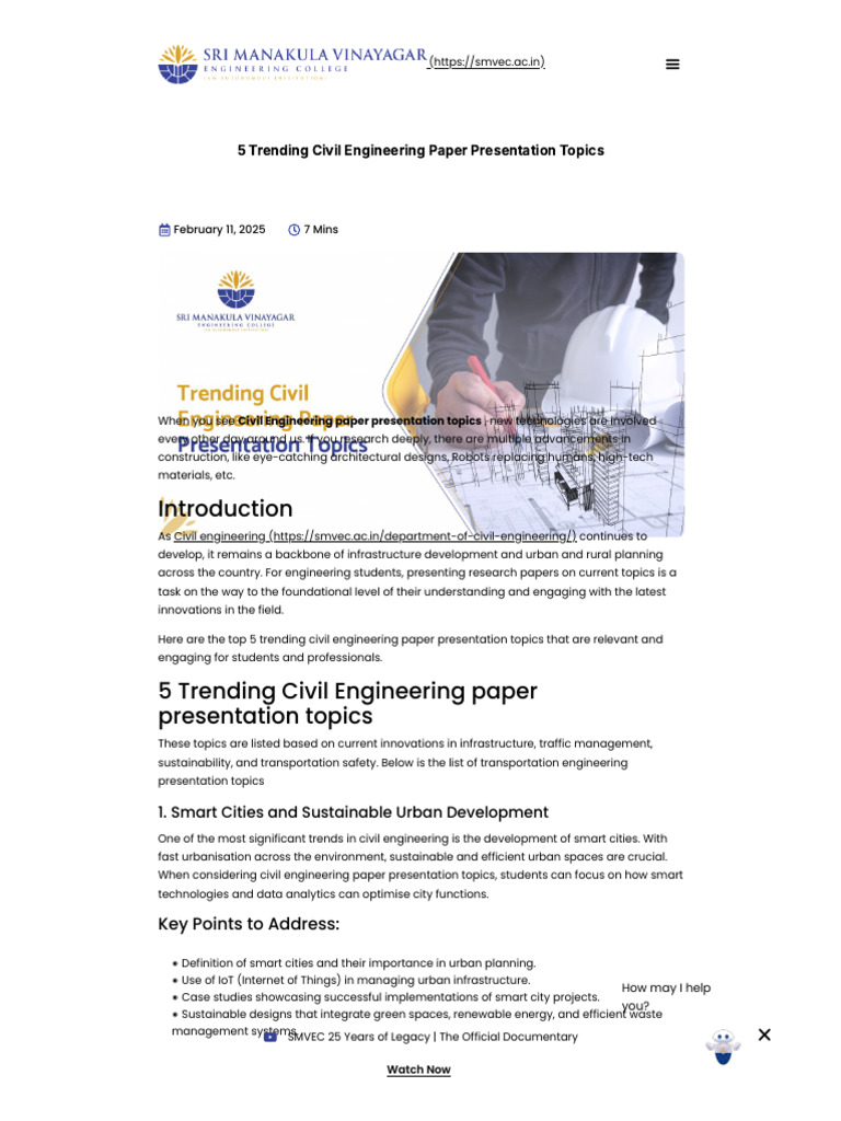 Trending Topics for Civil Engineering Presentations | PDF | Climate ...