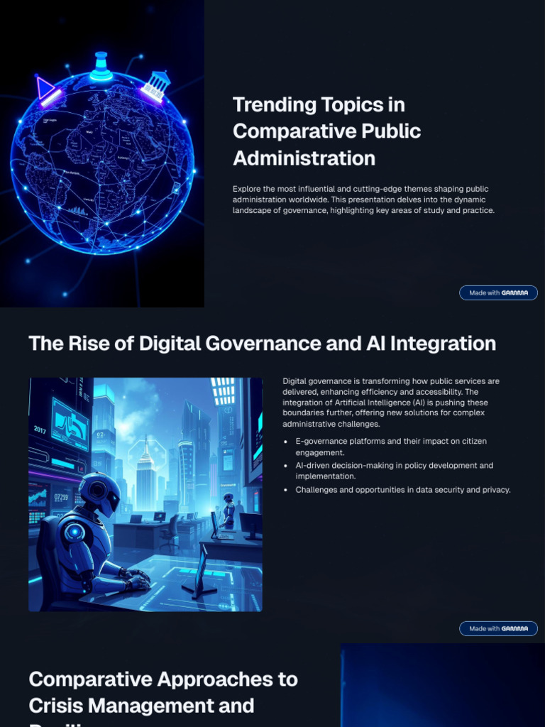 Trending Topics in Comparative Public Administration | PDF | Governance ...