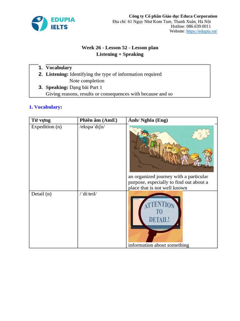 Lesson 52 - Summary (For Students) | PDF