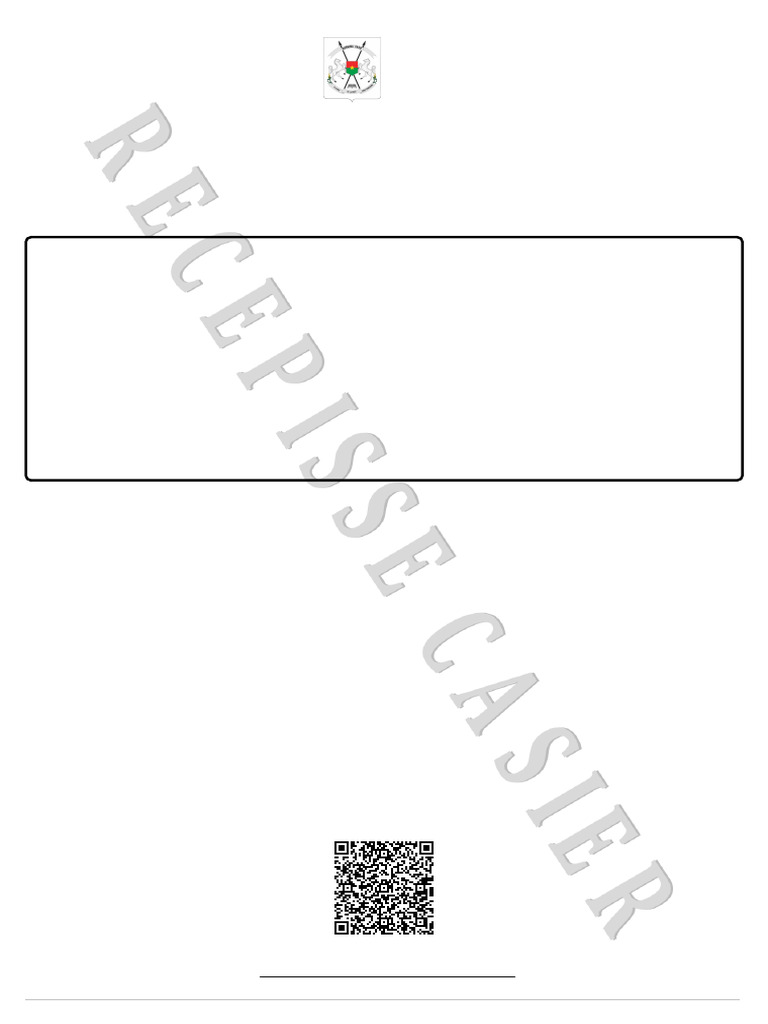 Récépissé de demande de casier judiciaire | PDF
