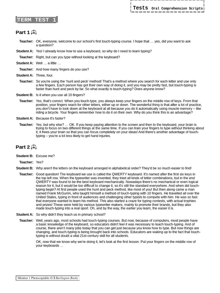 Touch-Typing Course Overview | PDF | Input/Output | Writing Implements