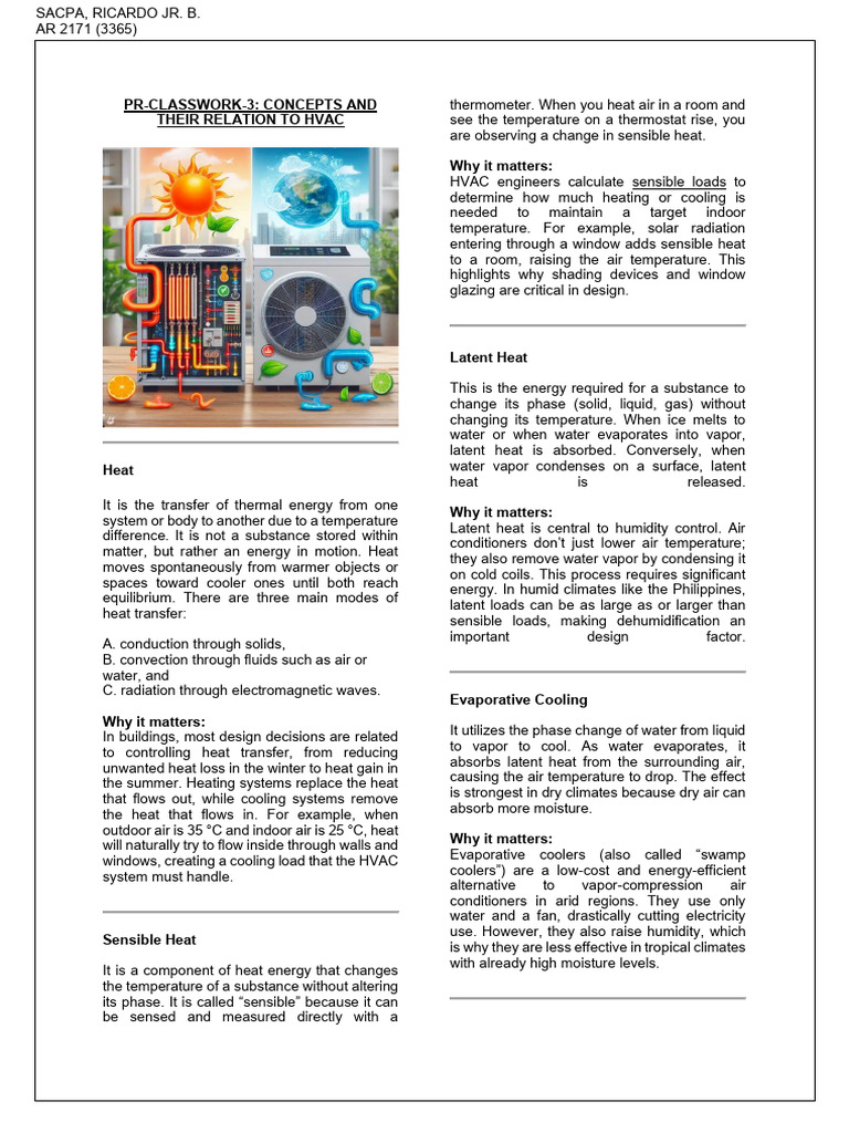 HVAC Heat Transfer Concepts Explained | PDF | Heat Transfer | Heat
