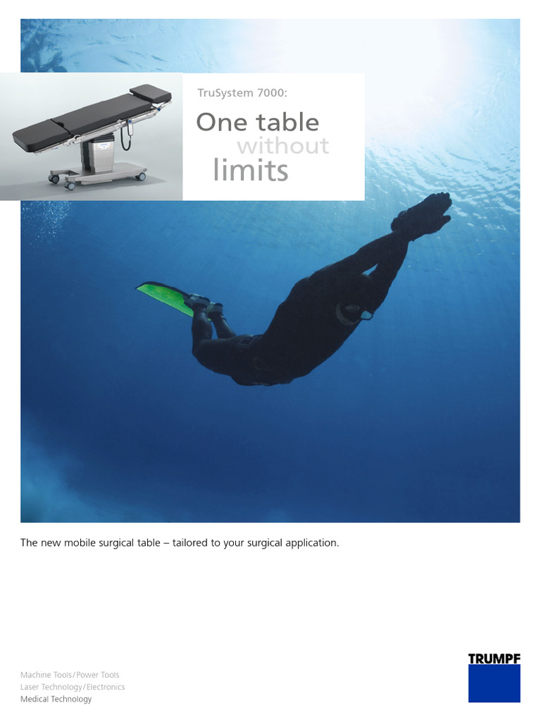 TruSystem 7000: The Ultimate Surgical Table | PDF | Usability