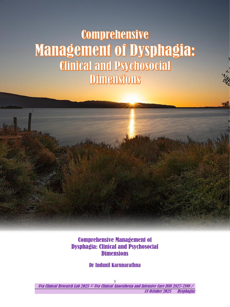 Comprehensive Dysphagia Management Guide | PDF | Esophagus | Medical ...